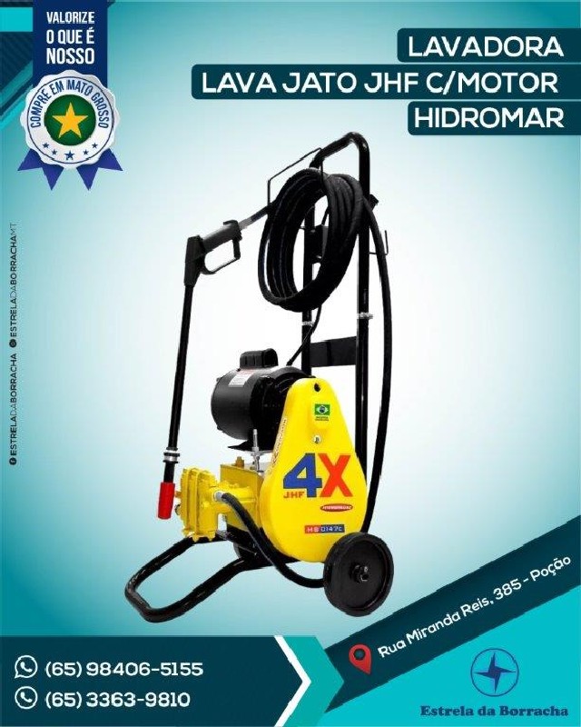 LAVADORA LAVA JATO JHF C/ MOTOR HYDRONLUBZ