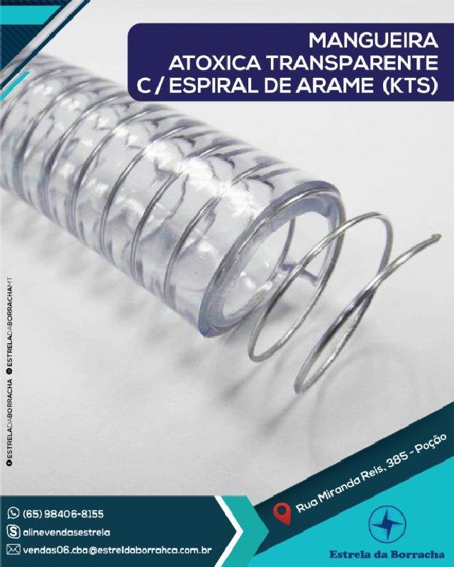 Mangueira Atóxica Transparente KTS Kanaflex